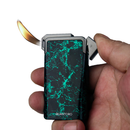 Quantoro MGM05-44 Soft ve Jet Alev Yellow Marble Çakmak