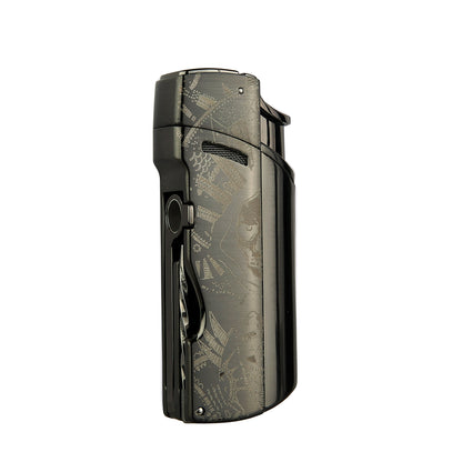 Quantoro MGM05-57 Delicili İğneli Jet Alev Skull Çakmak