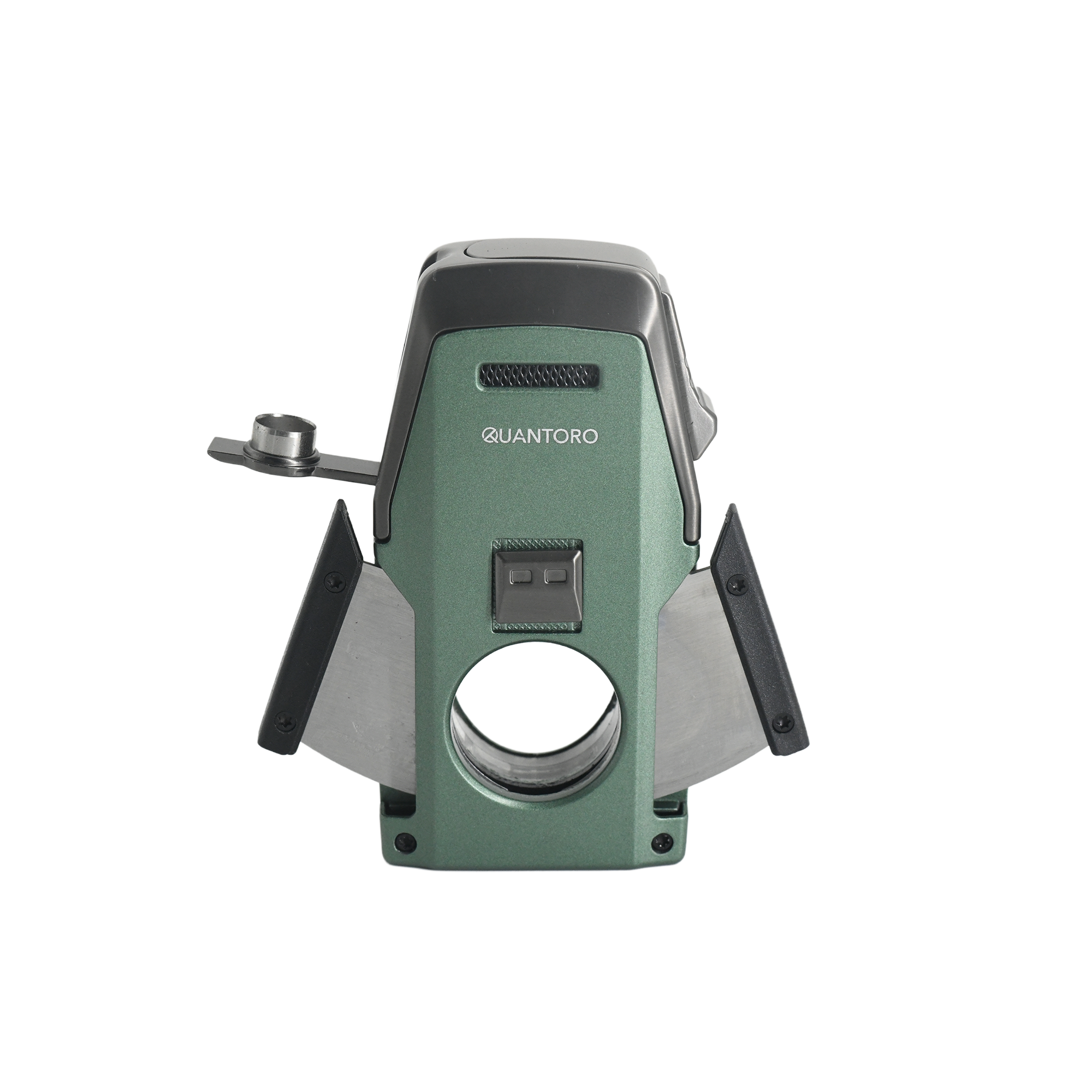 Quantoro MGM05-62 Kesicili Delicili Çift Jet Alev Green Çakmak