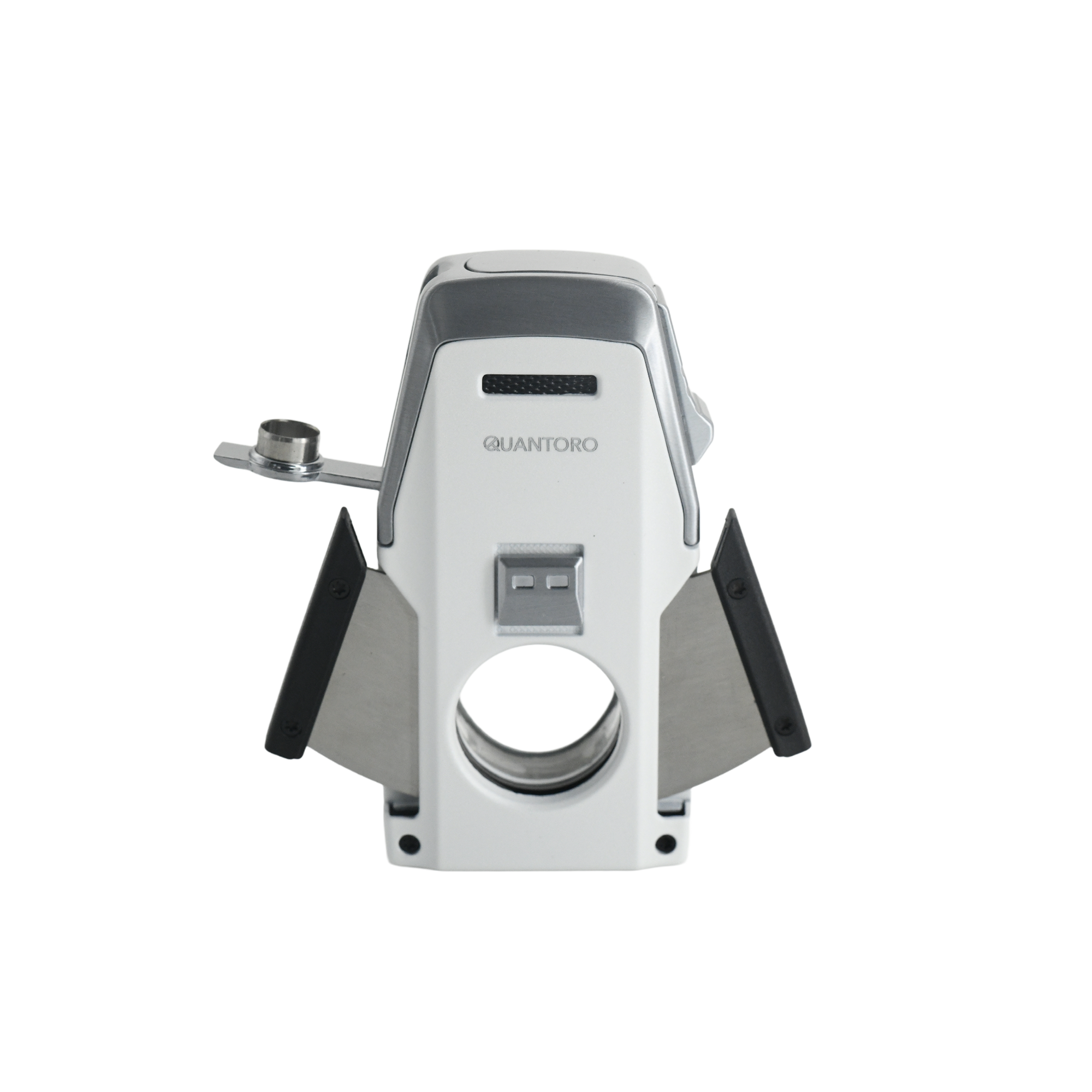 Quantoro MGM05-62 Kesicili Delicili Çift Jet Alev White Çakmak