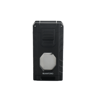 Quantoro MGM05-63 Kesicili Delicili Üçlü Jet Alev Black Çakmak