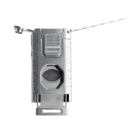 Quantoro MGM05-63 Kesicili Delicili Üçlü Jet Alev Chrome Çakmak