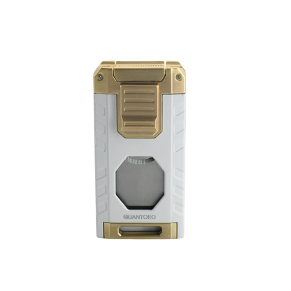 Quantoro MGM05-63 Kesicili Delicili Üçlü Jet Alev White Çakmak