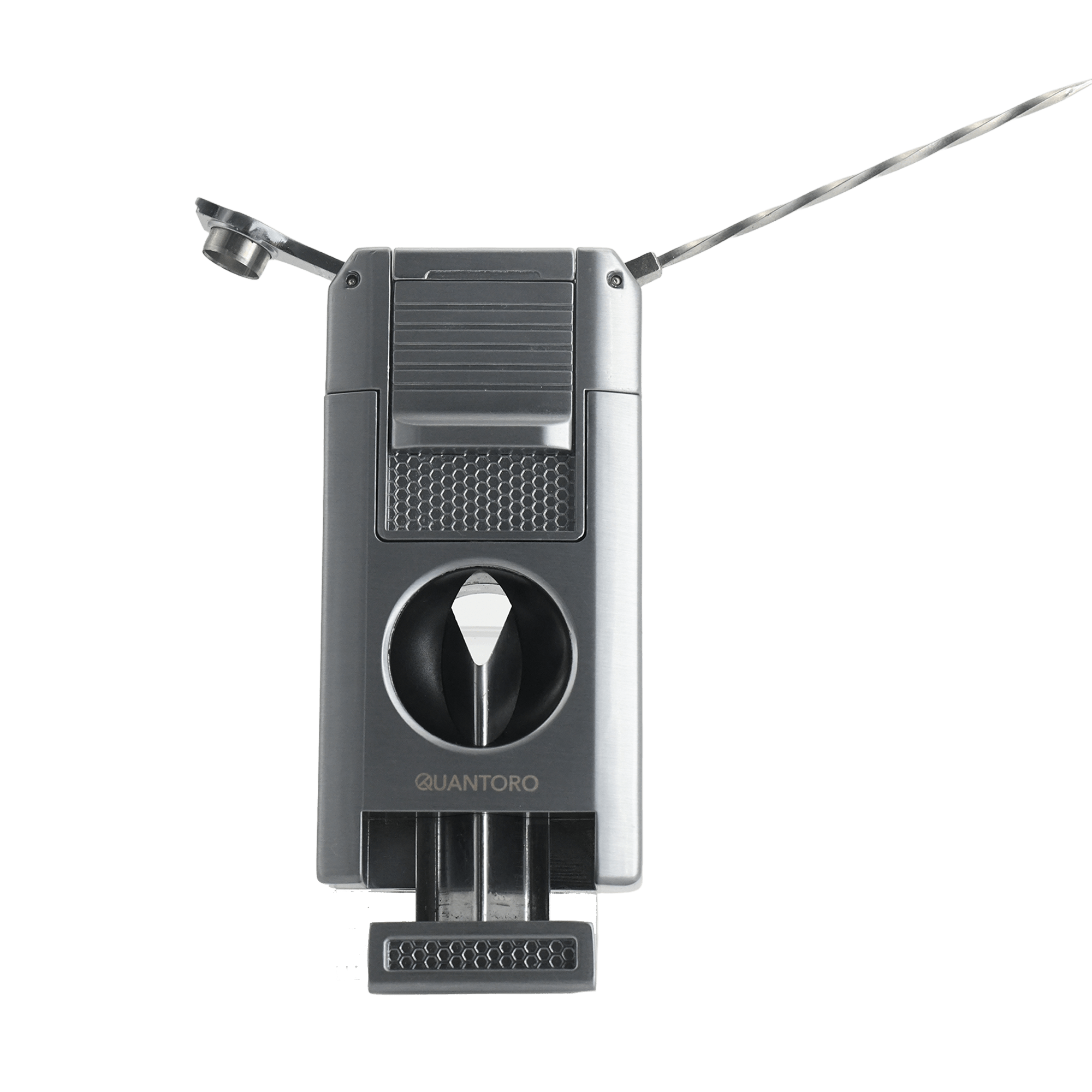 Quantoro MGM05-64 Kesicili Delicili Çift Jet Alev Chrome Çakmak