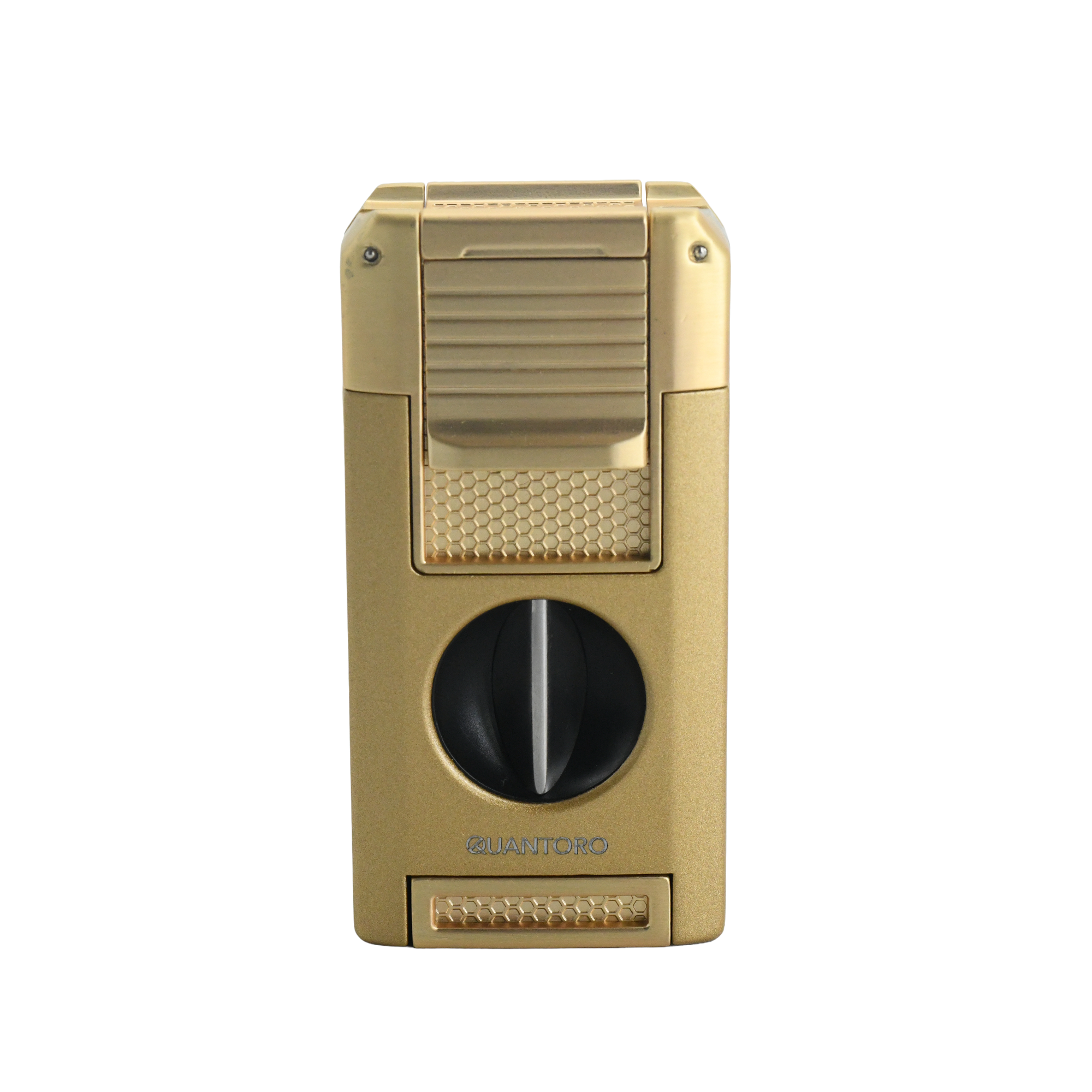 Quantoro MGM05-64 Kesicili Delicili Çift Jet Alev Gold Çakmak