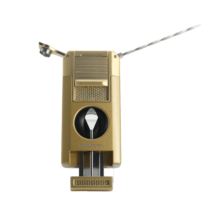 Quantoro MGM05-64 Kesicili Delicili Çift Jet Alev Gold Çakmak