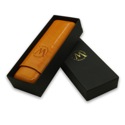 Montes Gerçek Deri El Yapımı 52 Ring Amsterdam İkili Puro Kılıfı