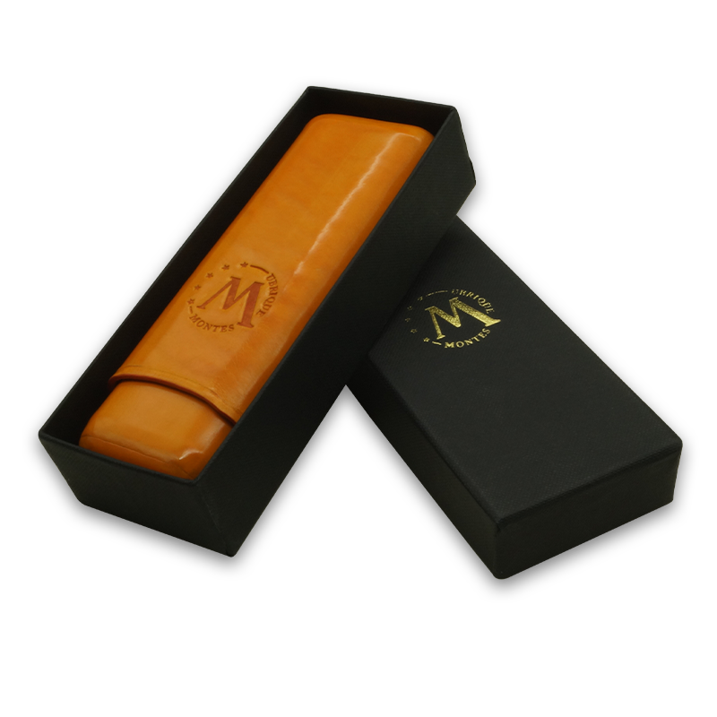 Montes Gerçek Deri El Yapımı 52 Ring Amsterdam İkili Puro Kılıfı