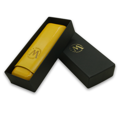 Montes Gerçek Deri El Yapımı 52 Ring Bali İkili Puro Kılıfı