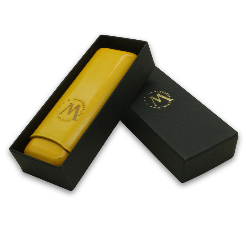 Montes Gerçek Deri El Yapımı 52 Ring Bali İkili Puro Kılıfı