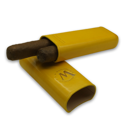 Montes Gerçek Deri El Yapımı 52 Ring Bali İkili Puro Kılıfı