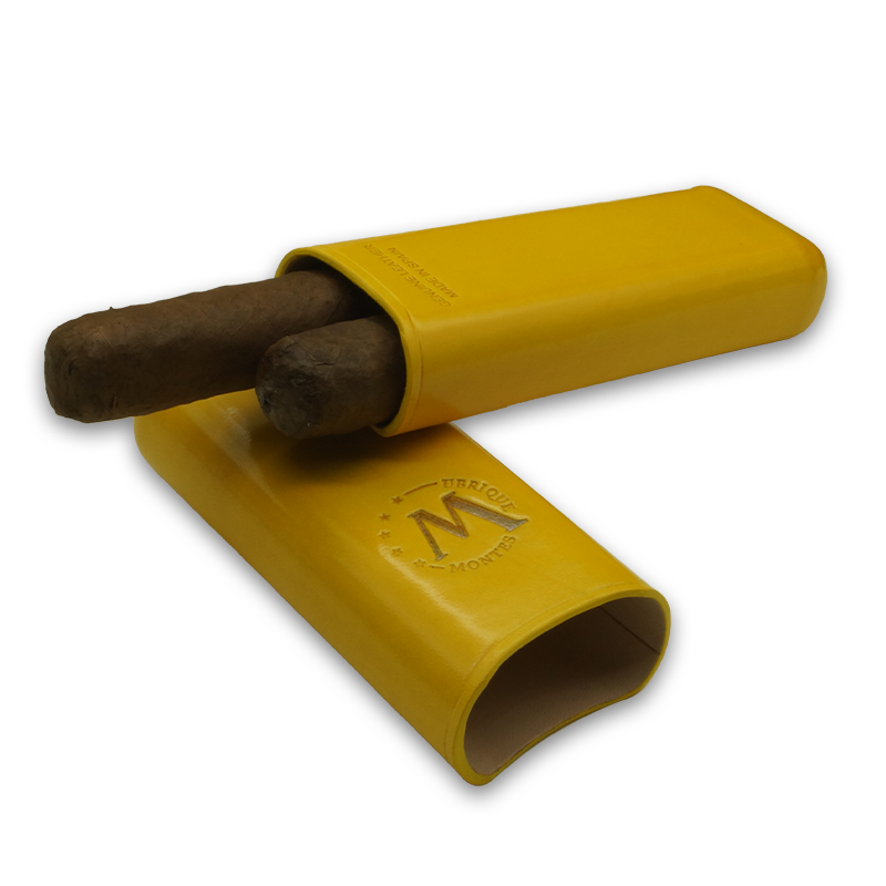 Montes Gerçek Deri El Yapımı 52 Ring Bali İkili Puro Kılıfı