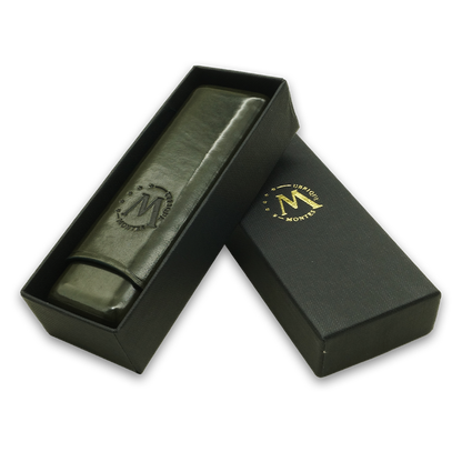 Montes Gerçek Deri El Yapımı 52 Ring Jaen İkili Puro Kılıfı