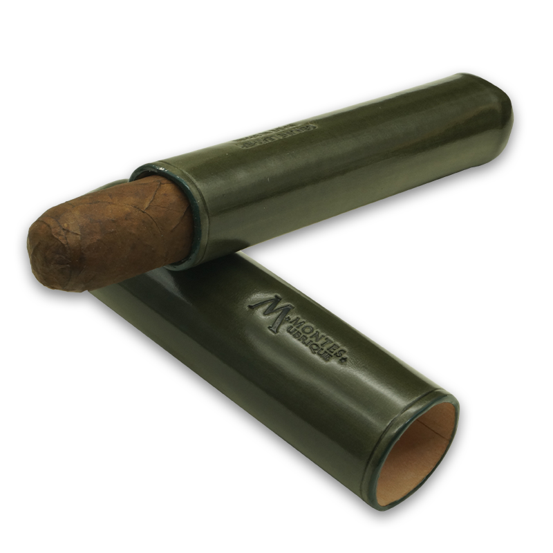 Montes Gerçek Deri El Yapımı 52 Ring Jaen Tekli Puro Kılıfı