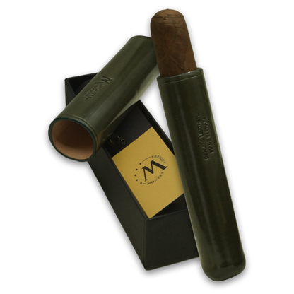 Montes Gerçek Deri El Yapımı 52 Ring Jaen Tekli Puro Kılıfı