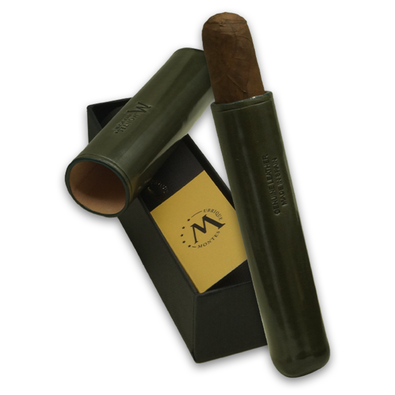 Montes Gerçek Deri El Yapımı 52 Ring Jaen Tekli Puro Kılıfı