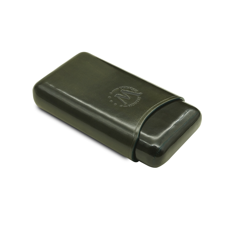 Montes Gerçek Deri El Yapımı 52 Ring Jaen Üçlü Puro Kılıfı