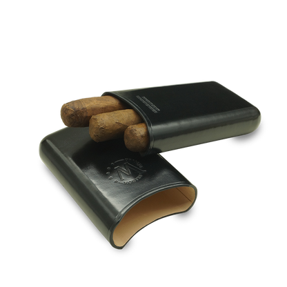 Montes Gerçek Deri El Yapımı 52 Ring Londres Üçlü Puro Kılıfı