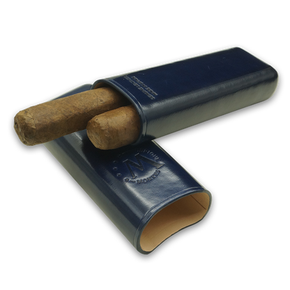 Montes Gerçek Deri El Yapımı 52 Ring Milan İkili Puro Kılıfı