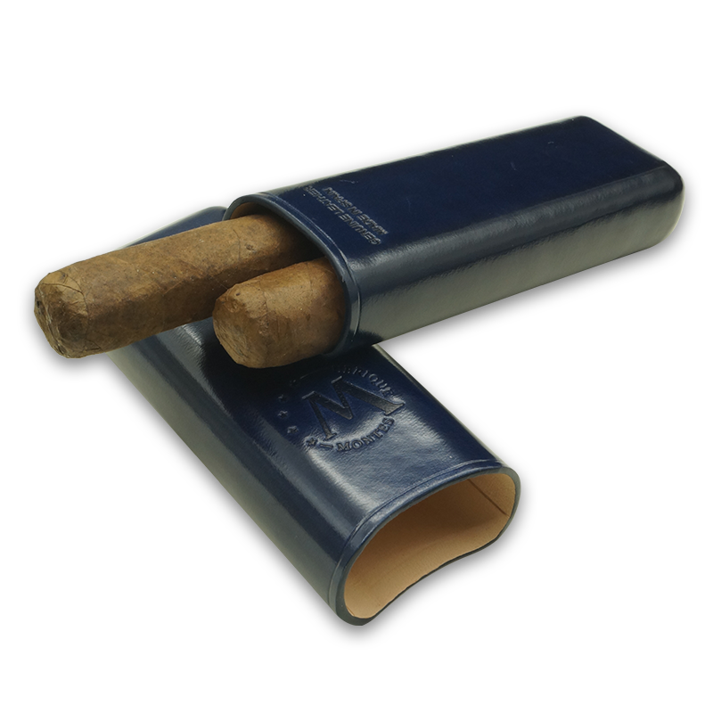 Montes Gerçek Deri El Yapımı 52 Ring Milan İkili Puro Kılıfı