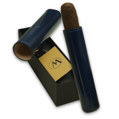 Montes Gerçek Deri El Yapımı 52 Ring Milan Tekli Puro Kılıfı