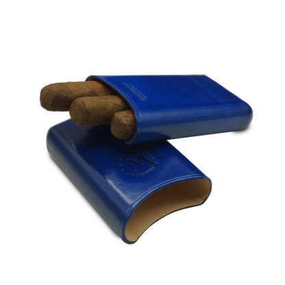 Montes Gerçek Deri El Yapımı 52 Ring Monaco Üçlü Puro Kılıfı