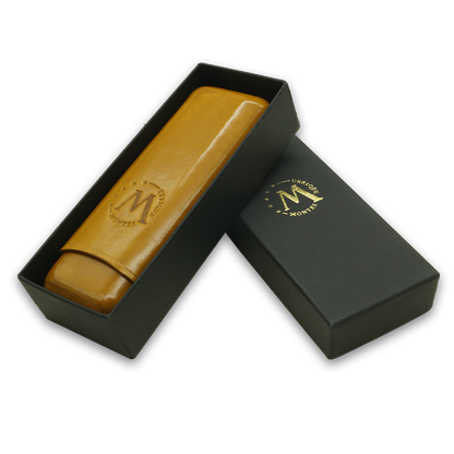 Montes Gerçek Deri El Yapımı 52 Ring Munich İkili Puro Kılıfı