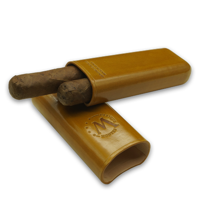 Montes Gerçek Deri El Yapımı 52 Ring Munich İkili Puro Kılıfı