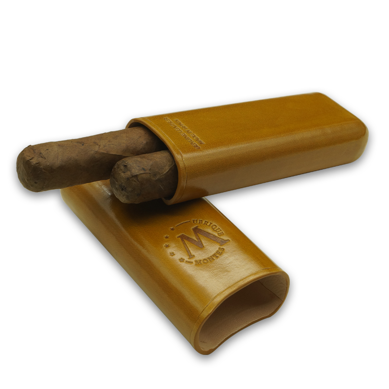 Montes Gerçek Deri El Yapımı 52 Ring Munich İkili Puro Kılıfı