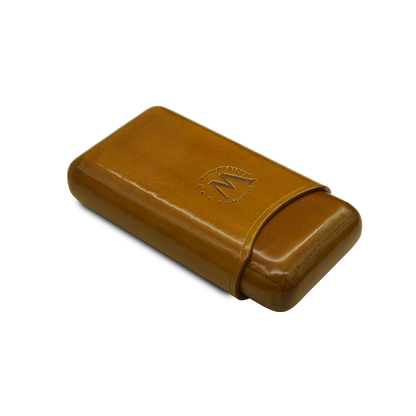 Montes Gerçek Deri El Yapımı 52 Ring Munich Üçlü Puro Kılıfı