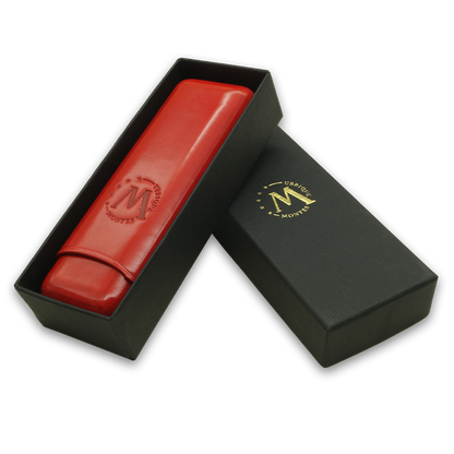 Montes Gerçek Deri El Yapımı 52 Ring Paris İkili Puro Kılıfı