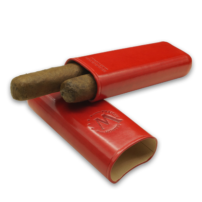 Montes Gerçek Deri El Yapımı 52 Ring Paris İkili Puro Kılıfı