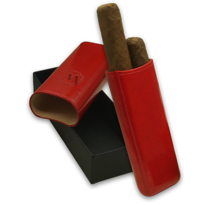 Montes Gerçek Deri El Yapımı 52 Ring Paris İkili Puro Kılıfı