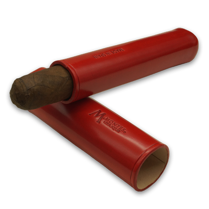 Montes Gerçek Deri El Yapımı 52 Ring Paris Tekli Puro Kılıfı