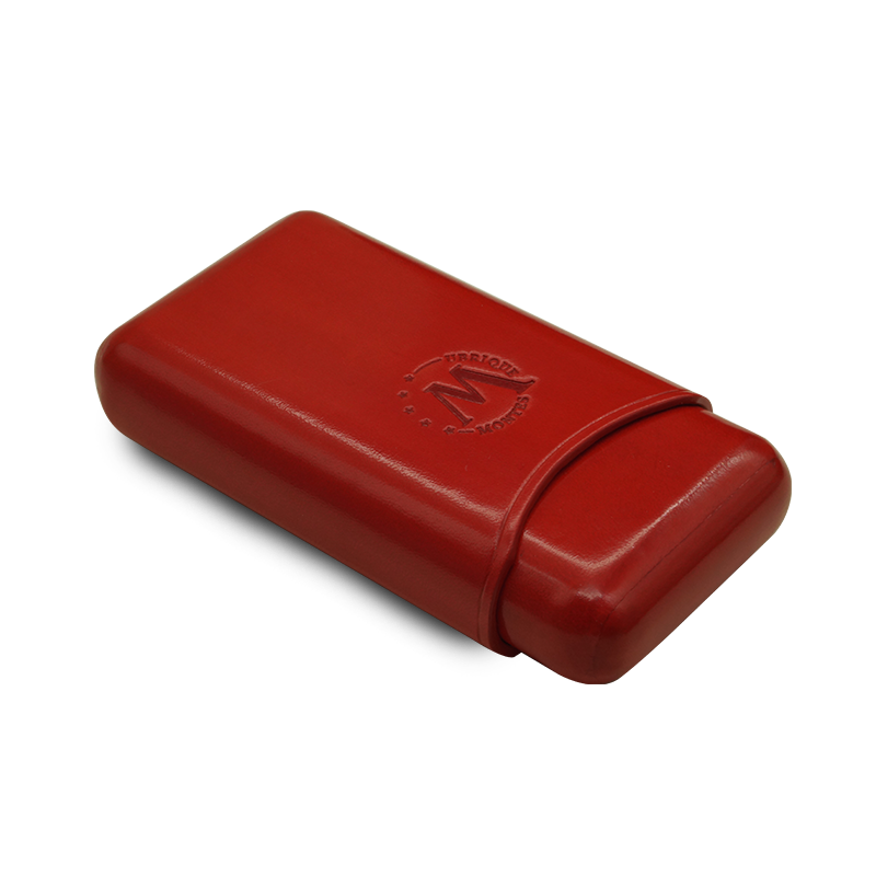 Montes Gerçek Deri El Yapımı 52 Ring Paris Üçlü Puro Kılıfı