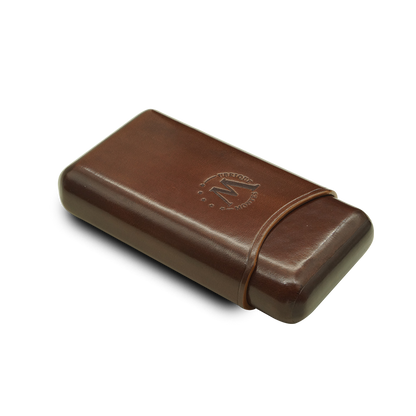 Montes Gerçek Deri El Yapımı 52 Ring Roma Üçlü Puro Kılıfı