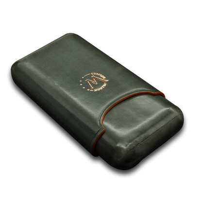 Montes Gerçek Deri El Yapımı 52 Ring Shadow Üçlü Puro Kılıfı