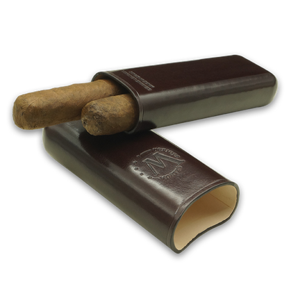 Montes Gerçek Deri El Yapımı 52 Ring Viena İkili Puro Kılıfı