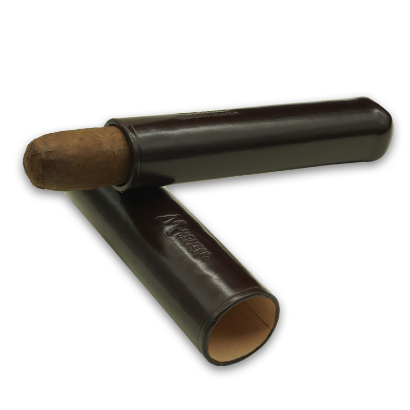 Montes Gerçek Deri El Yapımı 52 Ring Viena Tekli Puro Kılıfı