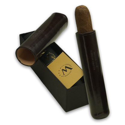 Montes Gerçek Deri El Yapımı 52 Ring Viena Tekli Puro Kılıfı