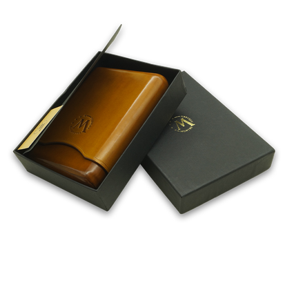 Montes Gerçek Deri El Yapımı 55 Ring Munich Dörtlü Puro Kılıfı