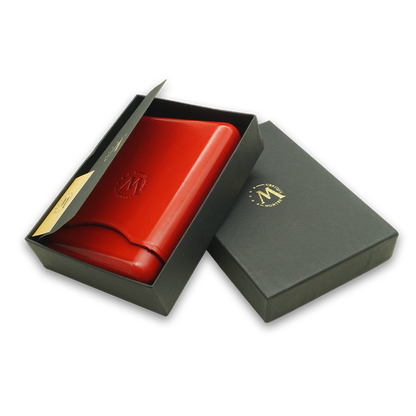 Montes Gerçek Deri El Yapımı 55 Ring Paris Dörtlü Puro Kılıfı