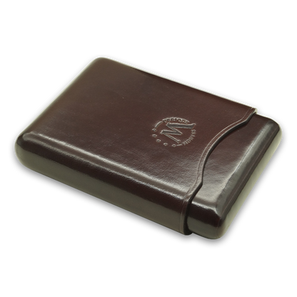 Montes Gerçek Deri El Yapımı 55 Ring Viena Dörtlü Puro Kılıfı