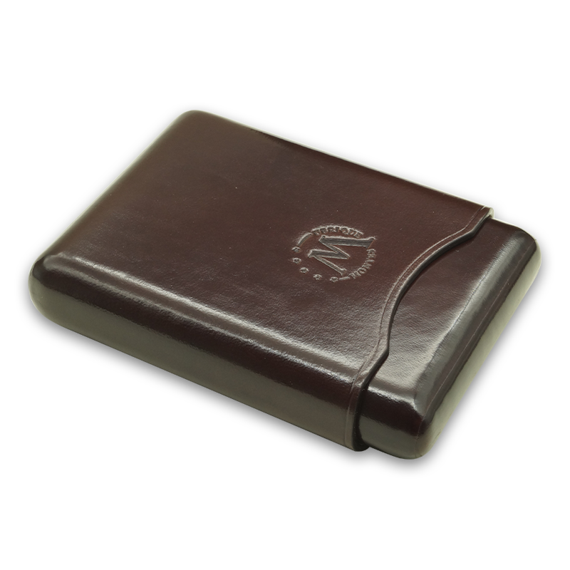 Montes Gerçek Deri El Yapımı 55 Ring Viena Dörtlü Puro Kılıfı