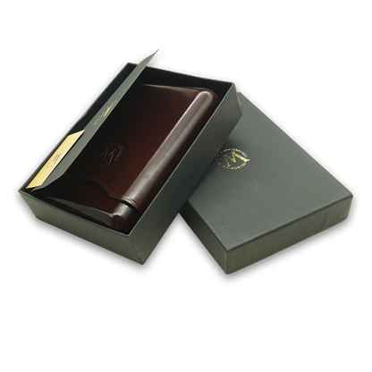 Montes Gerçek Deri El Yapımı 55 Ring Viena Dörtlü Puro Kılıfı