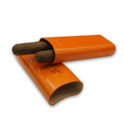 Montes Gerçek Deri El Yapımı 65 Ring Amsterdam İkili Puro Kılıfı