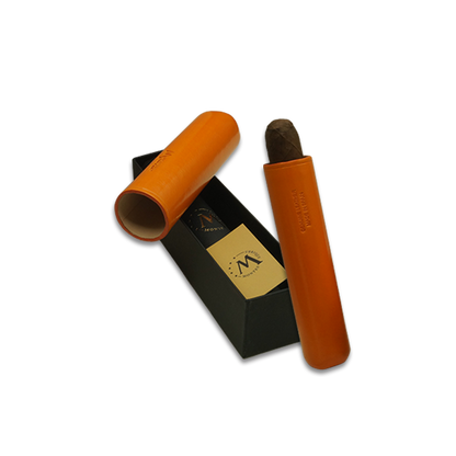 Montes Gerçek Deri El Yapımı 65 Ring Amsterdam Tekli Puro Kılıfı