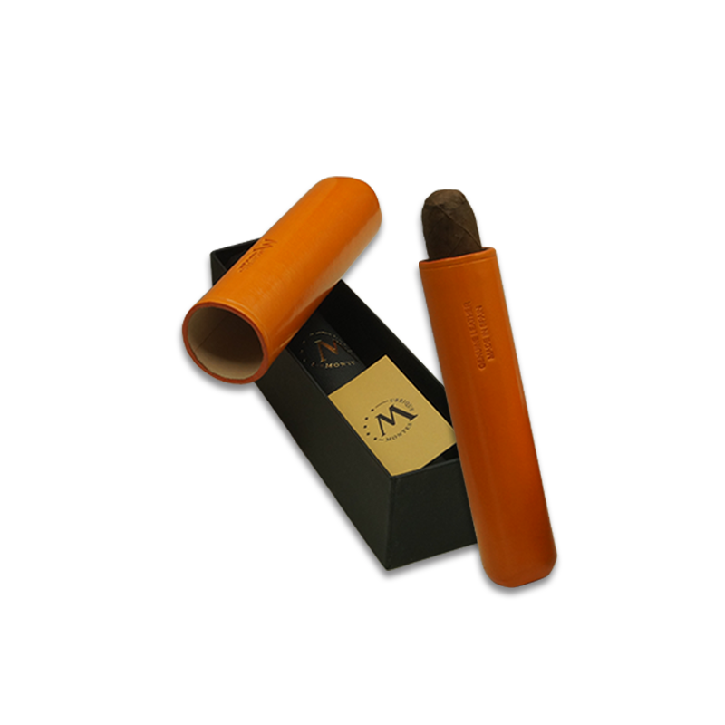 Montes Gerçek Deri El Yapımı 65 Ring Amsterdam Tekli Puro Kılıfı