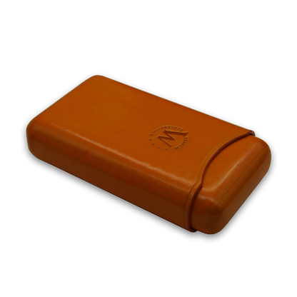 Montes Gerçek Deri El Yapımı 65 Ring Amsterdam Üçlü Puro Kılıfı