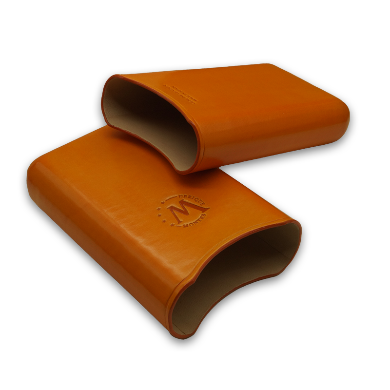 Montes Gerçek Deri El Yapımı 65 Ring Amsterdam Üçlü Puro Kılıfı